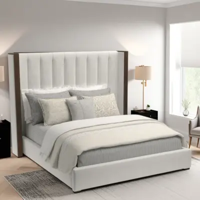 Dipson Upholstered Wingback Bed